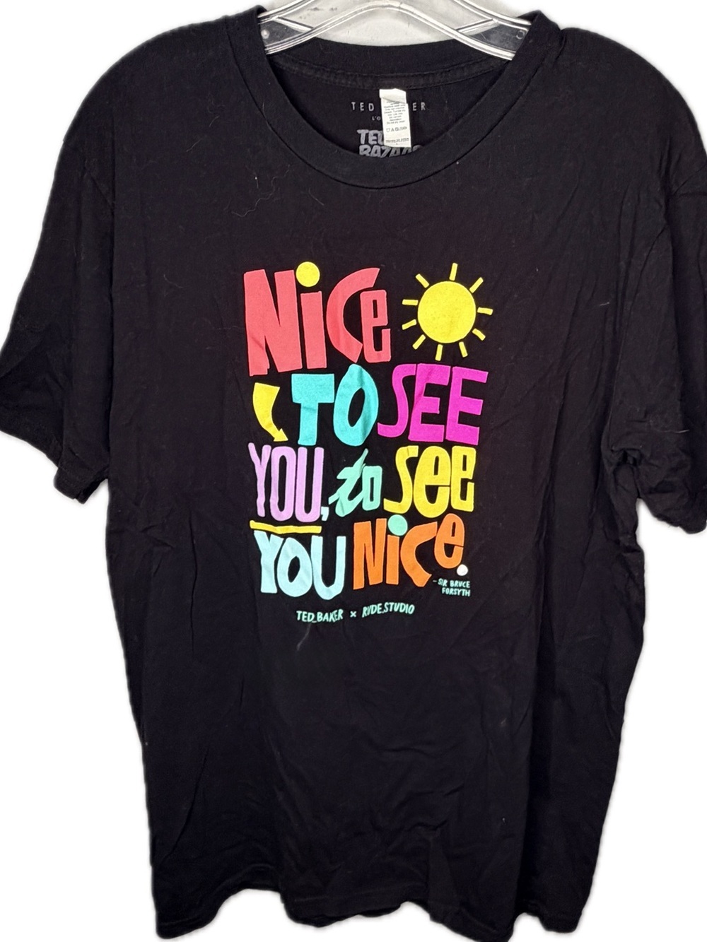 Ted Baker Organic Cotton Black T-Shirt